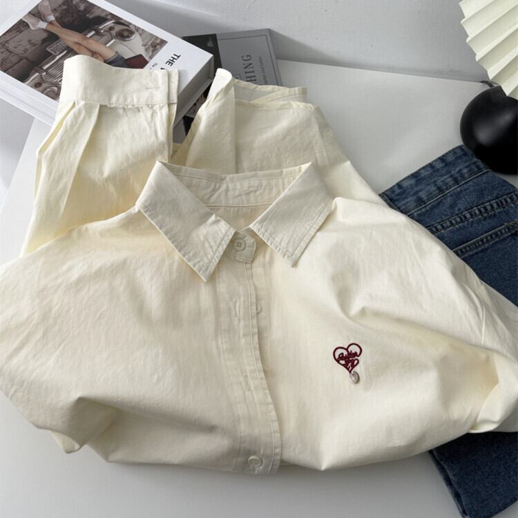 【tops】刺繍シャツ　M29909