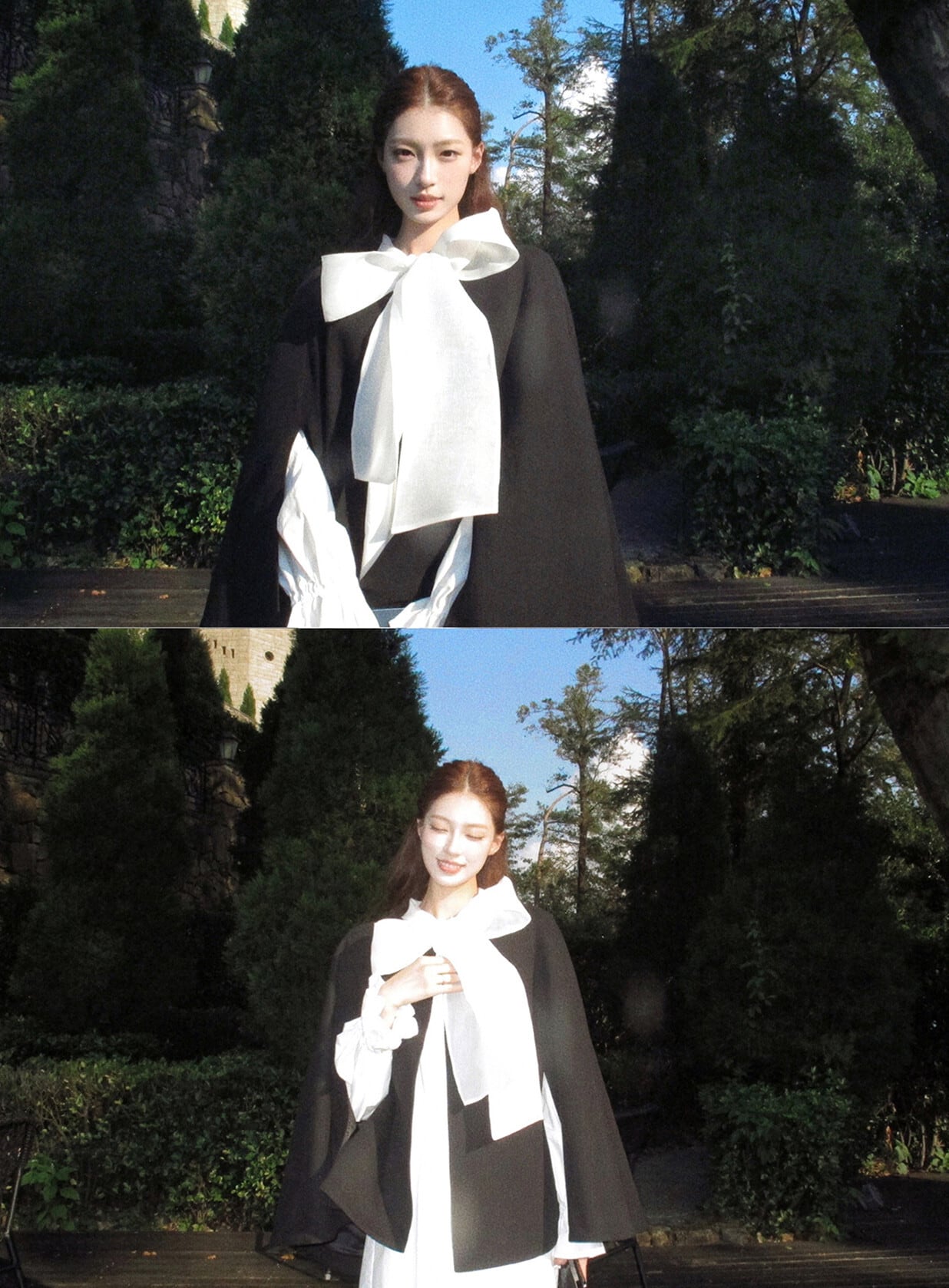 【dress】ビッグリボンシャツワンピース　N3412