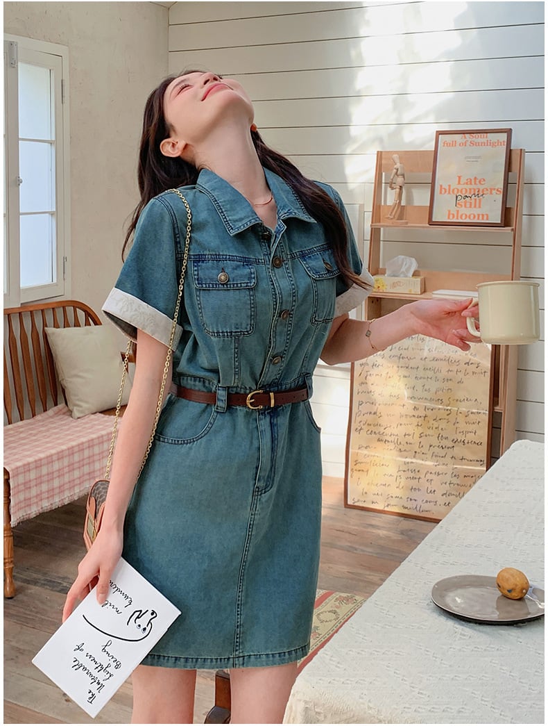 【dress】デニムワンピース　M23932