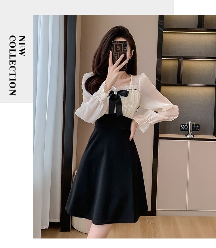 【dress】ドッキングワンピース　M18756