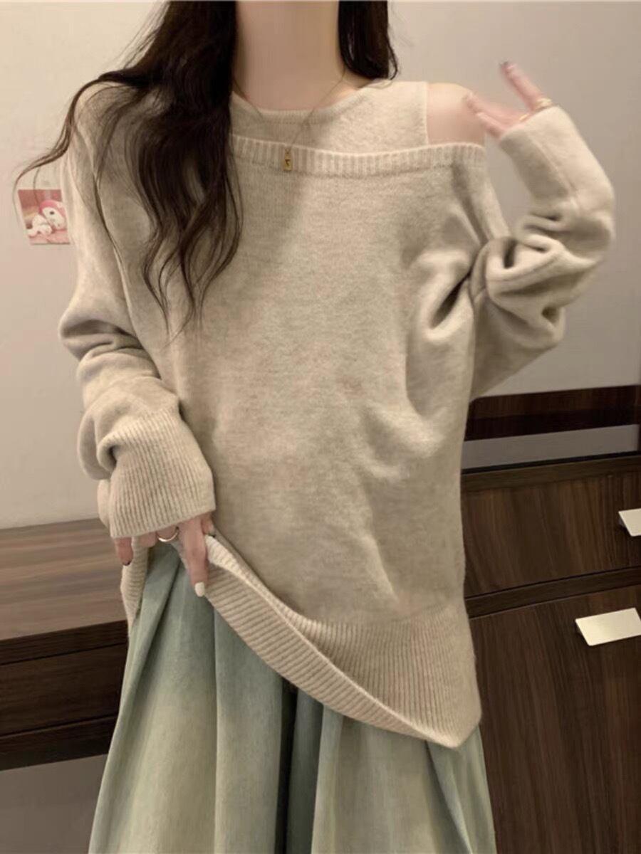 【set】キャミソール×ニットセーターセット　M19138