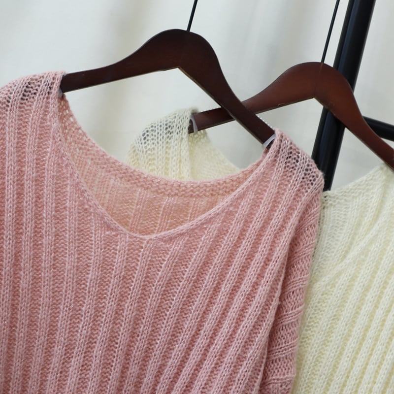 【tops】Vネックニットセーター　M26020