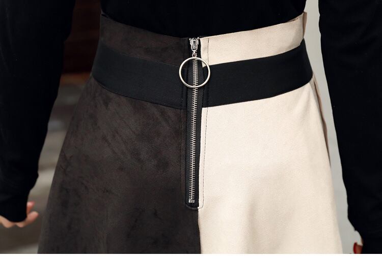 【set】美人度アップ!韓国系着心地良い切り替えファッション洋気淑女２点セット G1587