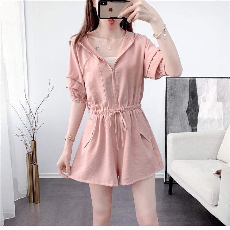 【set】ファッション好感度UP!気質満点ルーズ着痩せオールインワン G1047