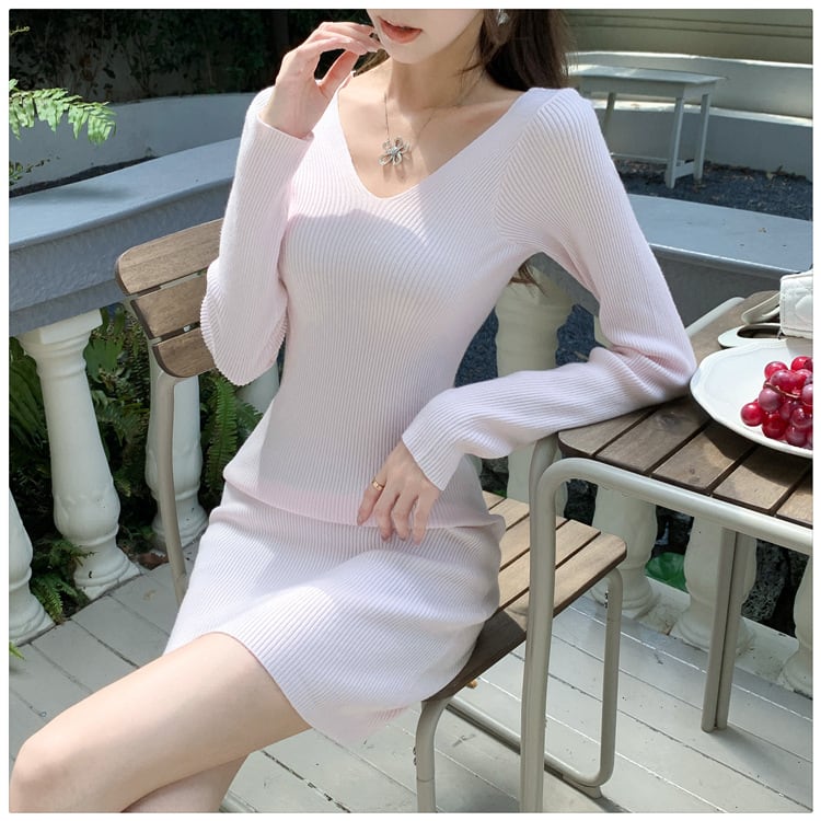 【dress】ニットワンピース　M25342