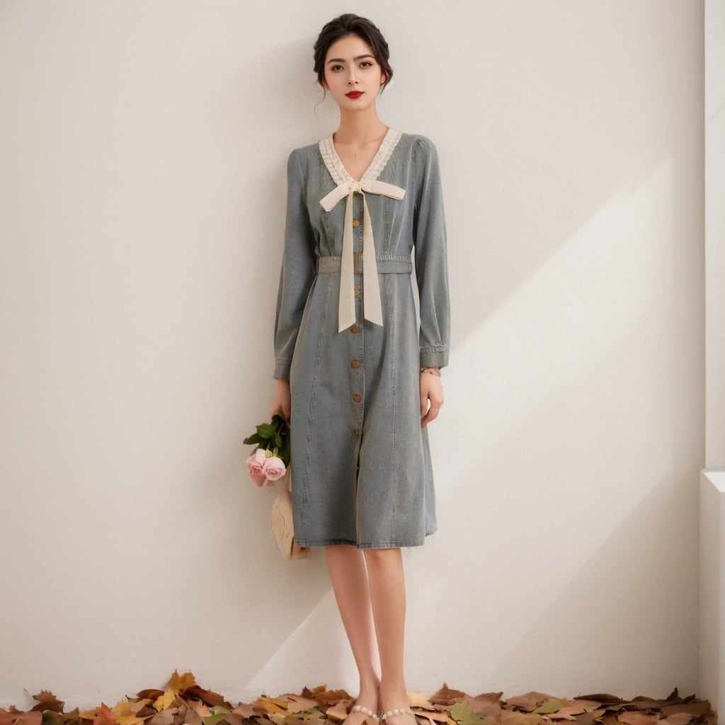 【dress】デニムワンピース　M29666