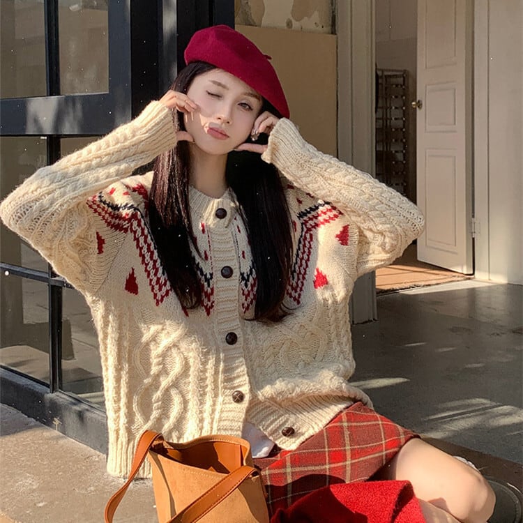 【outer】ニットカーデ　M27681