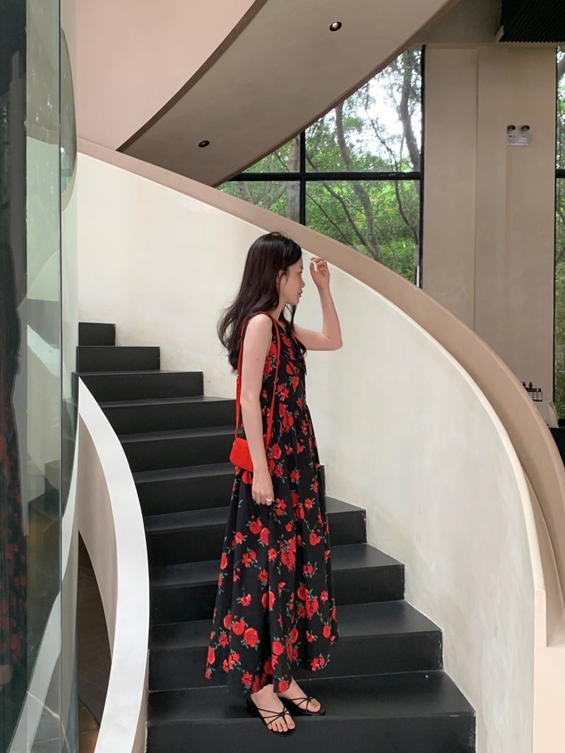 【dress】花柄ワンピース　M24869