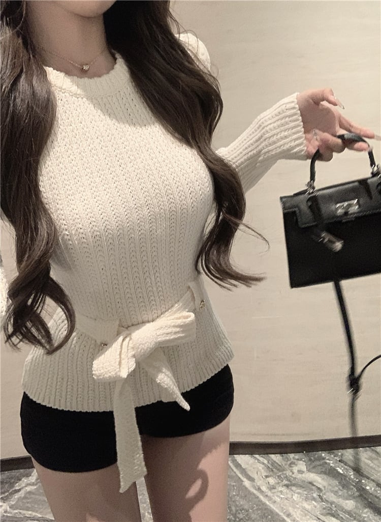 【tops】ニットトップス　M28543