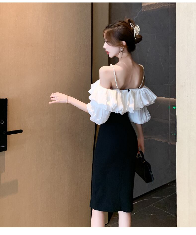 【dress】オフショルダーキャミワンピース G20668