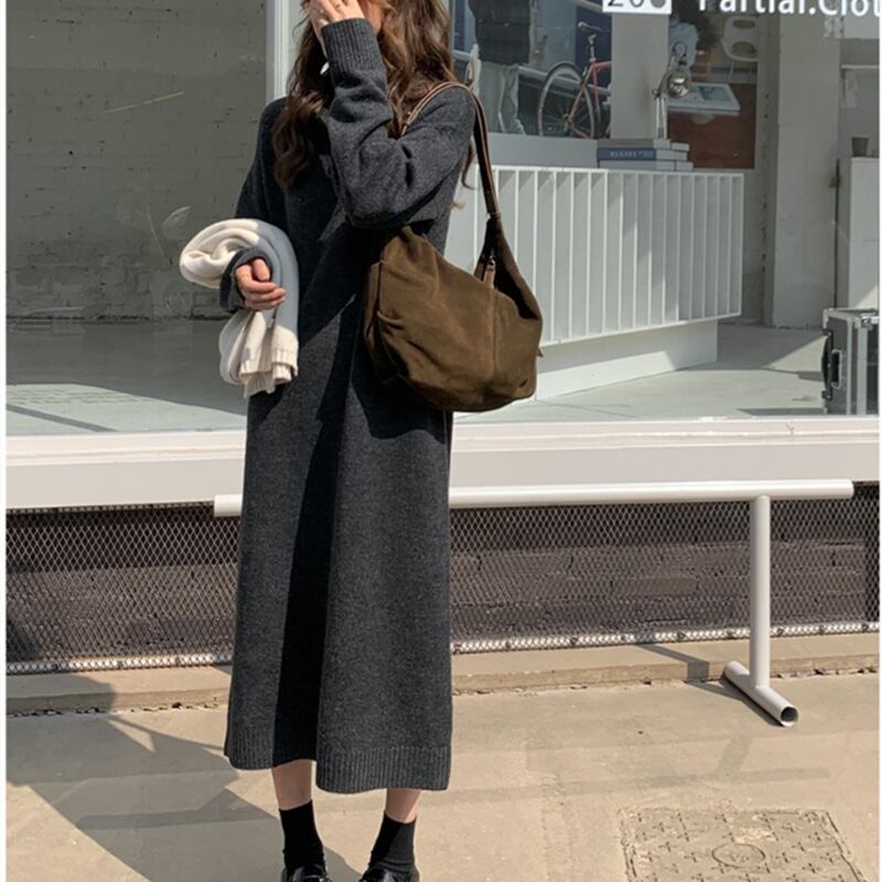 【dress】POLOネックワンピース　M19146