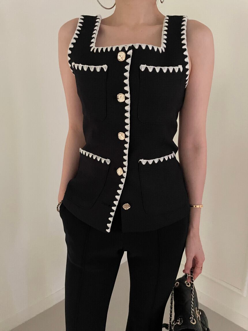 【tops】韓流スタイル ノースリーブ体型カバー キャミソールG15815