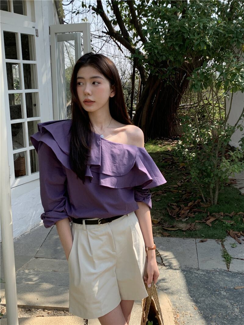 【tops】フリルブラウスG20469