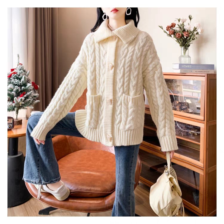 【outer】ニットカーデ　M25750