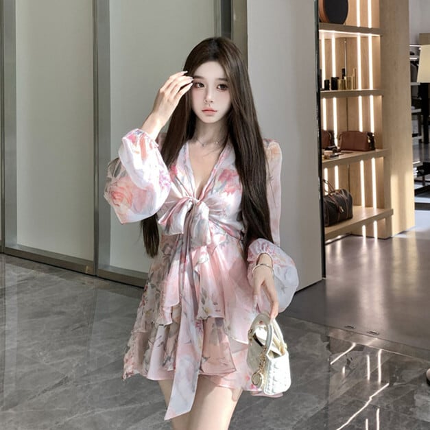 【dress】プリントワンピース　M24841