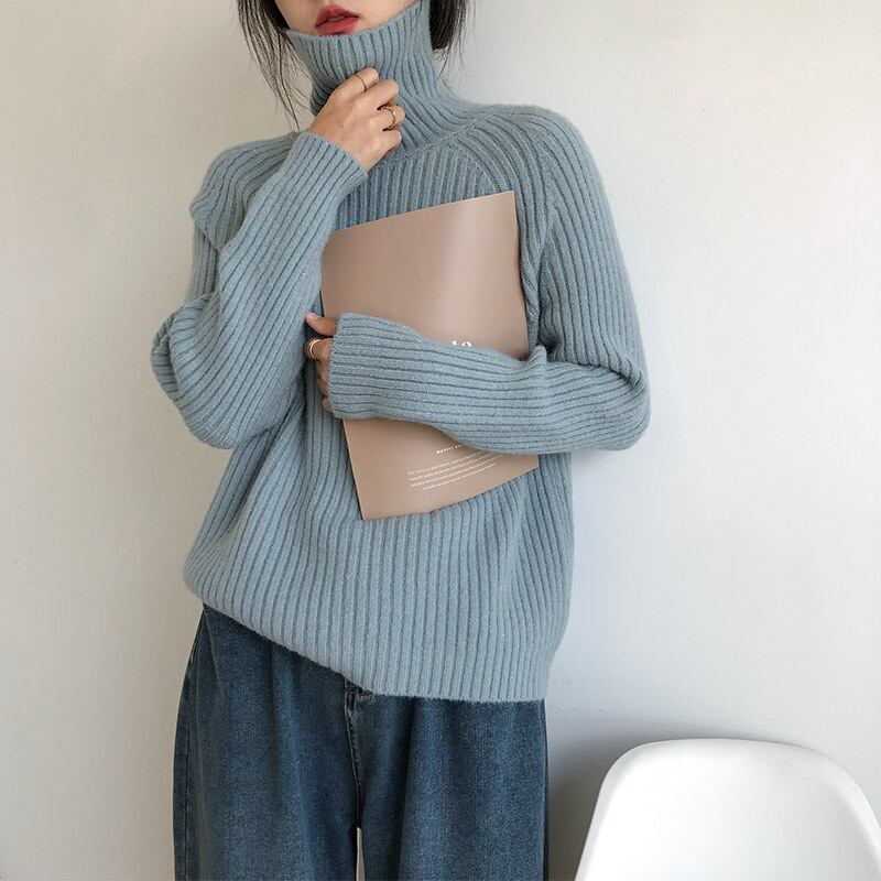 【tops】ハイネックニットセーター　M27226