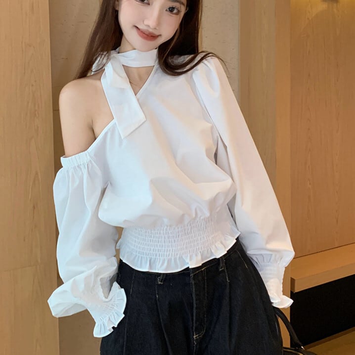 【tops】オフショルダートップス　M25543
