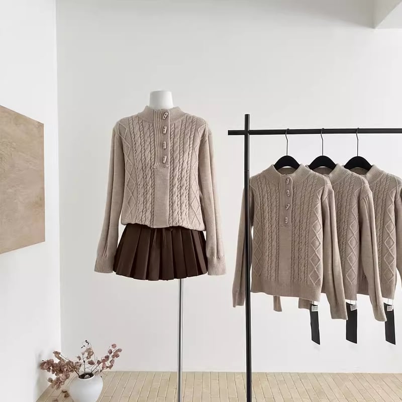 【tops】ニットトップス Q7398