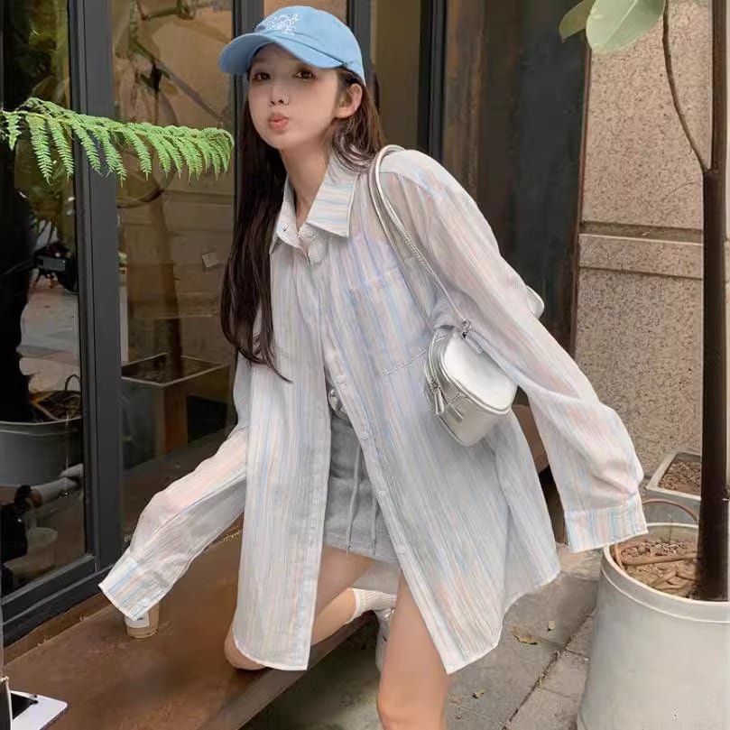【tops】紫外線対策シャツトップス　M25170