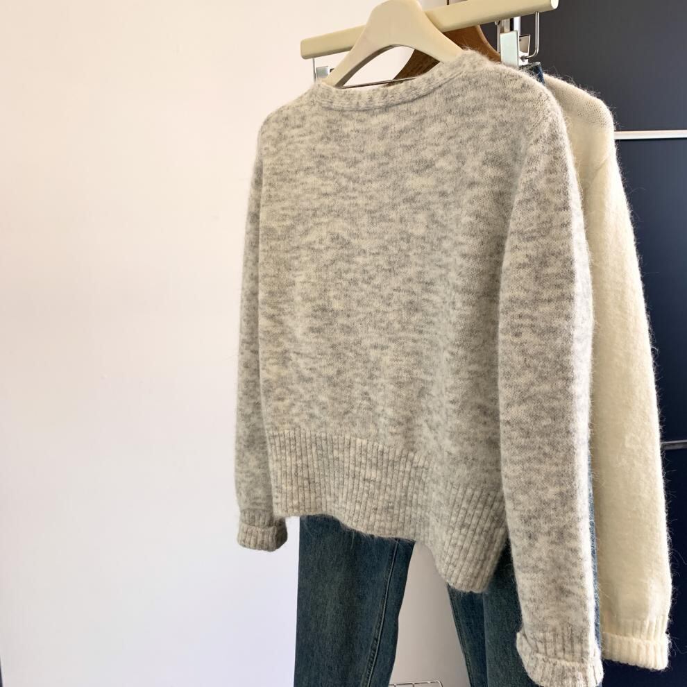 【outer】スパンコールニットカーデ　M29266