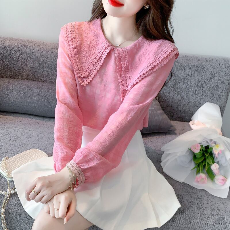 【tops】ドールカラーシャツトップス　M28616