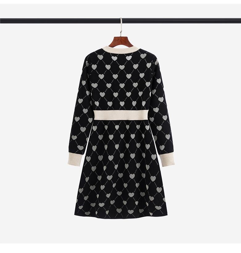 【dress】ジャカードニットワンピース　M28415