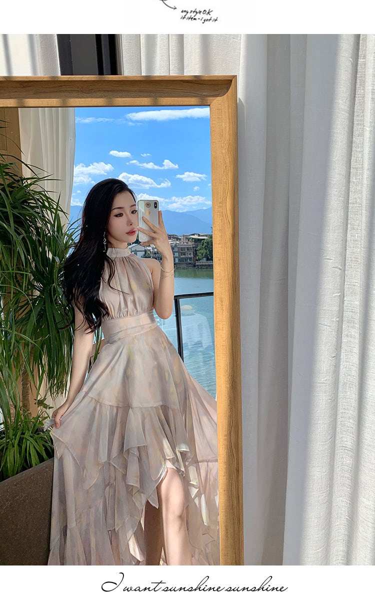 【dress】ホルターネックワンピース　M25303