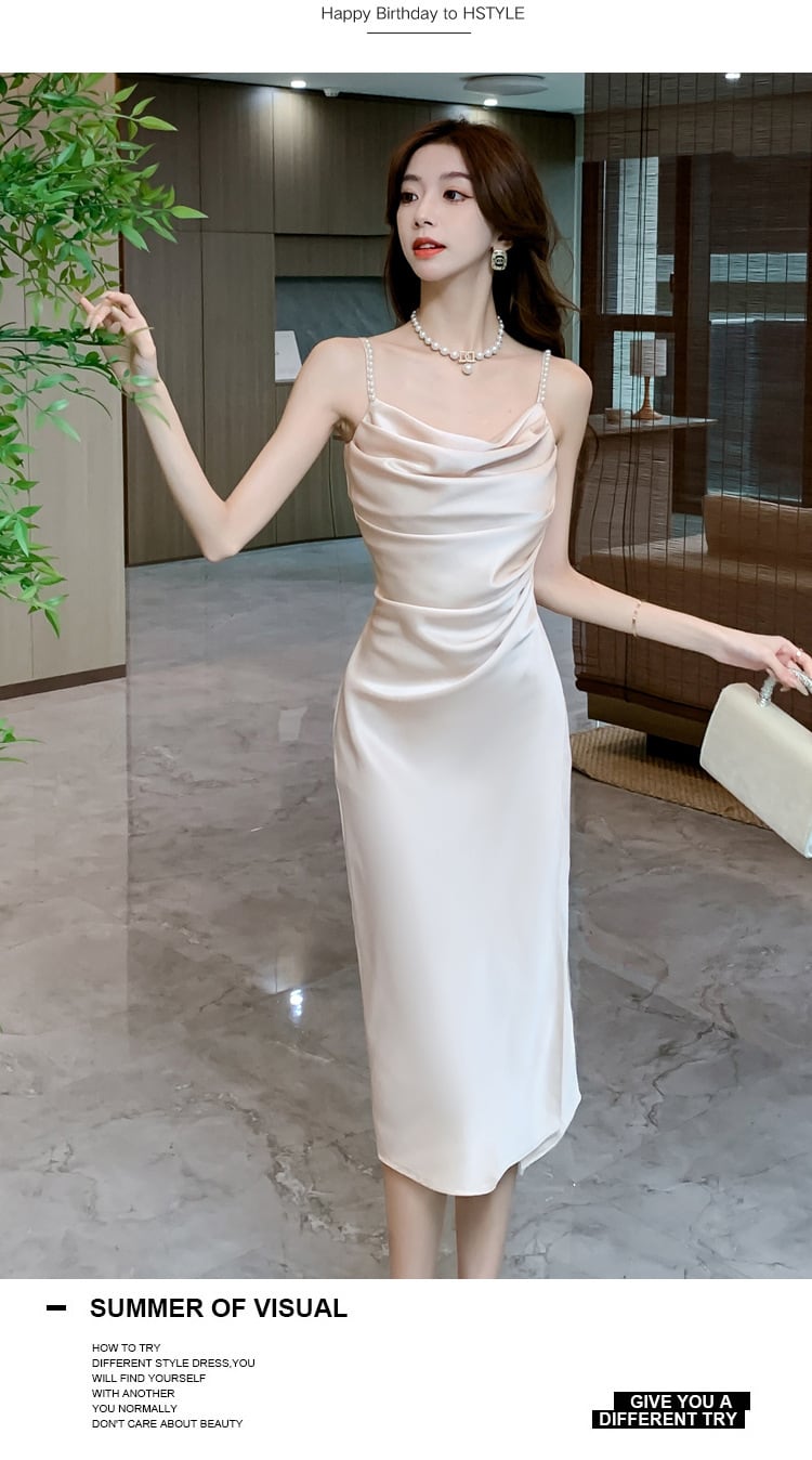 【dress】パールショルダーキャミワンピース　M31685