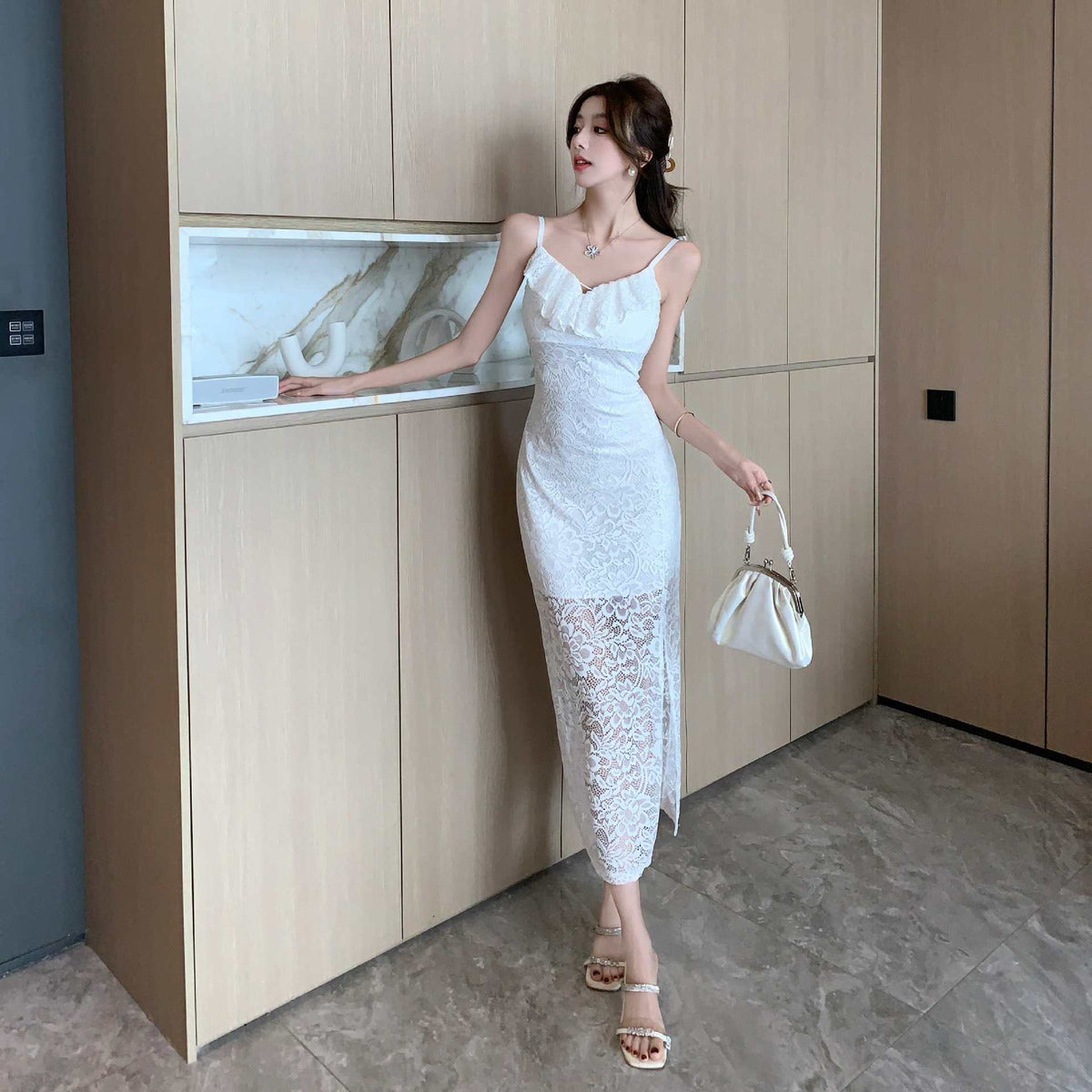 【dress】レースキャミワンピース　M24104