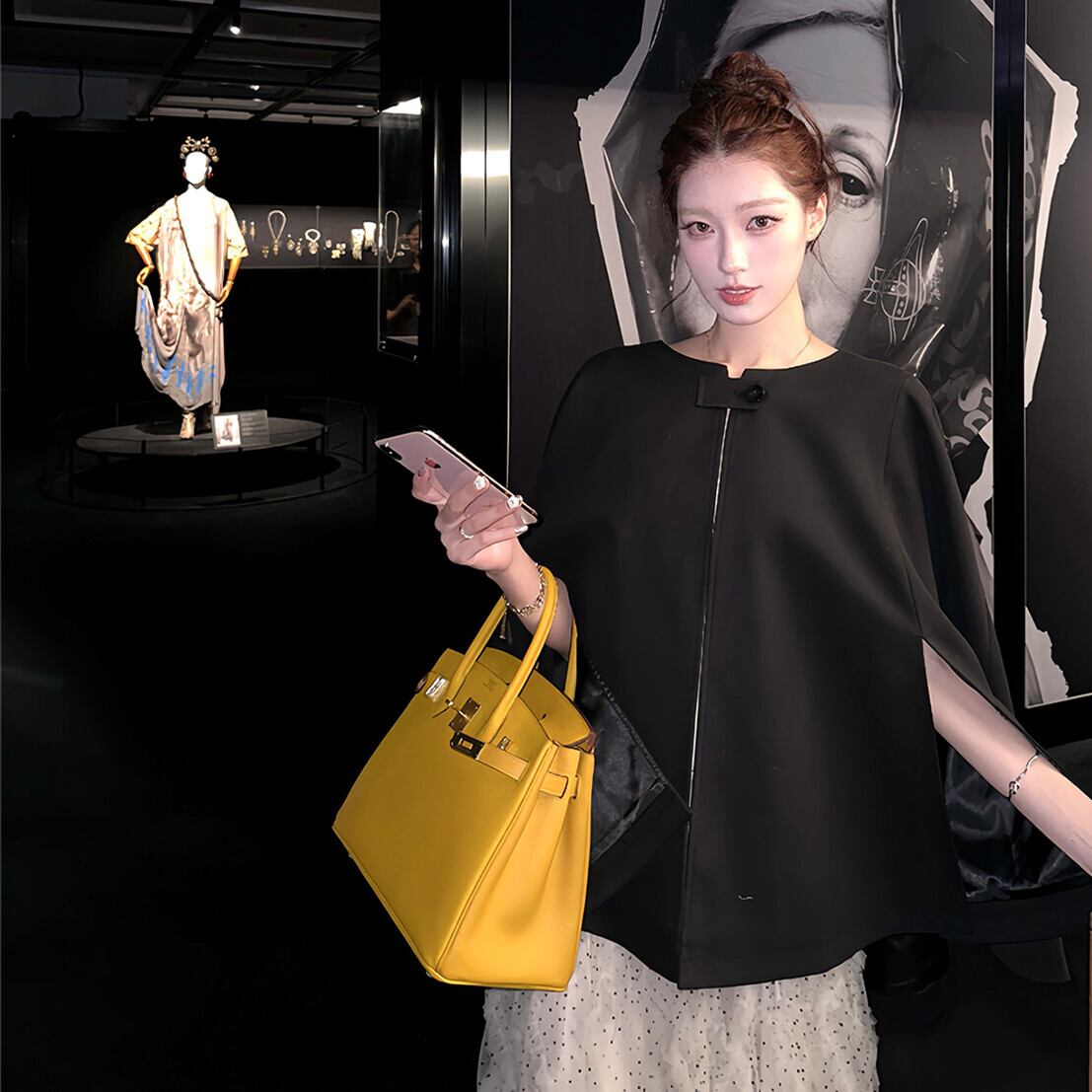 【outer】ケープコート　N3413