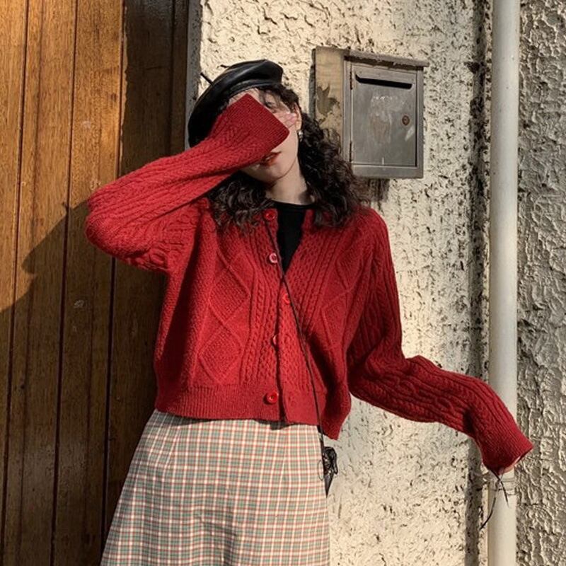 【outer】ニットカーデ　M27268