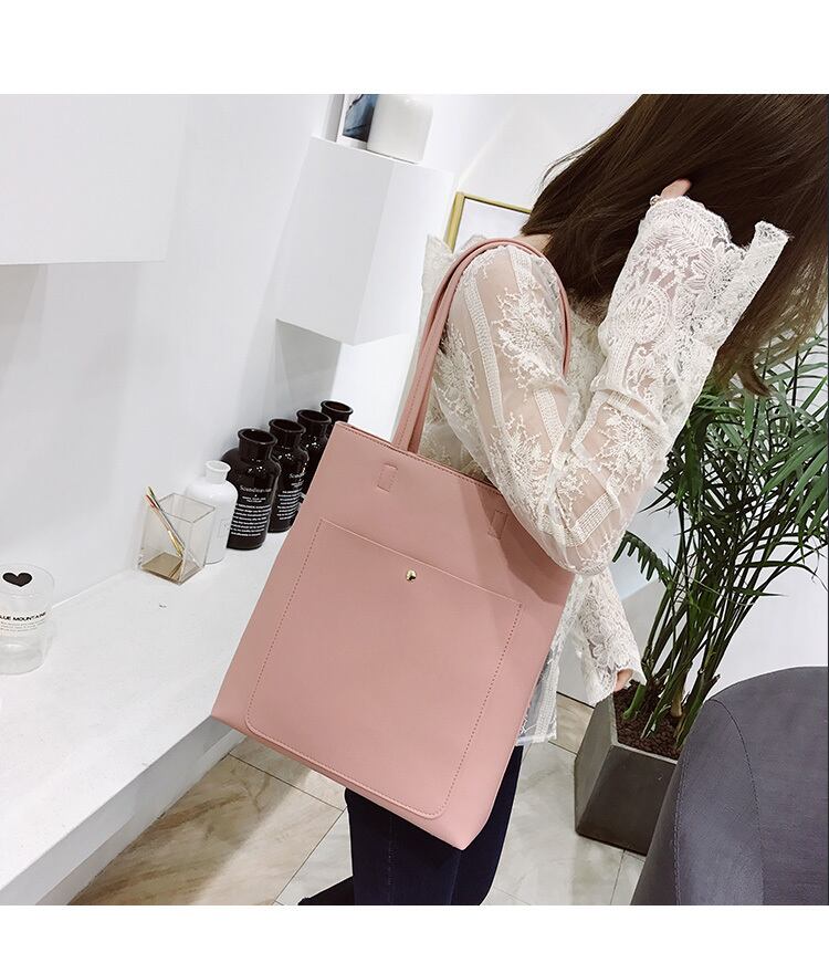 【小物】大活躍  ファッションカジュアルショルダーバッグ韓国系定番無地ハンドバッグ