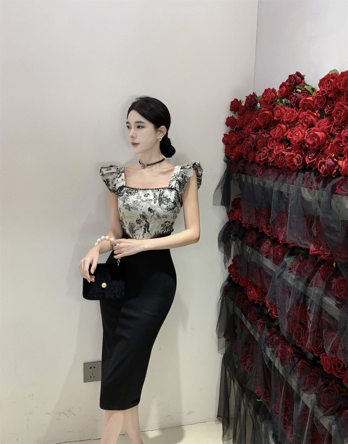 【dress】切り替えデートワンピース　M22208