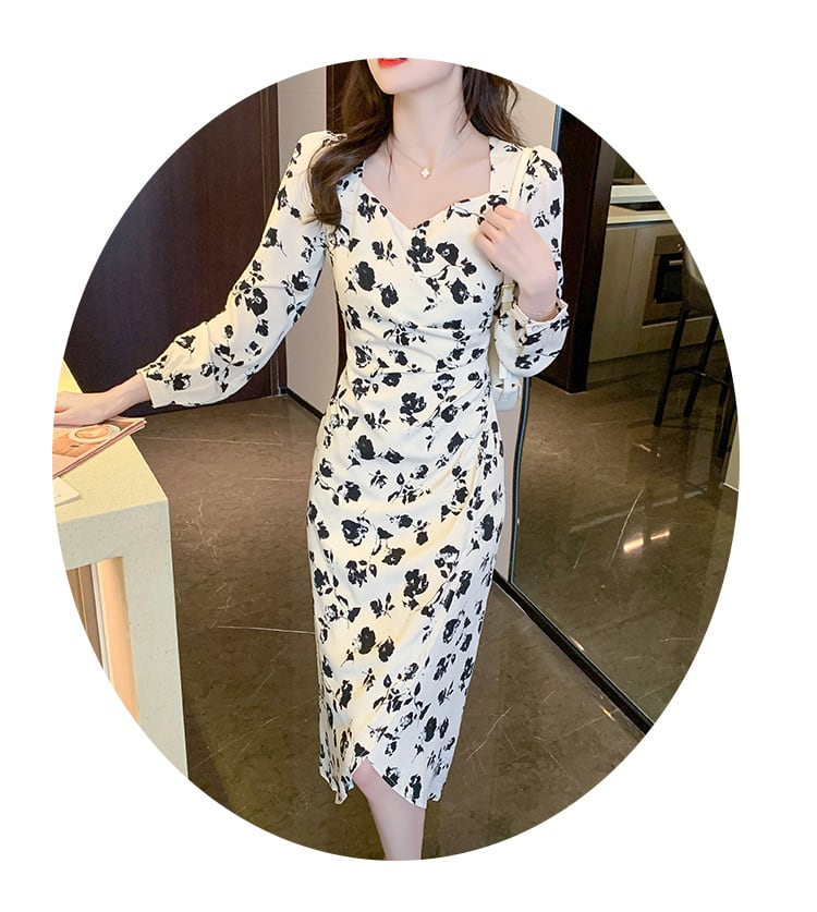 【dress】花柄ワンピース　M25374