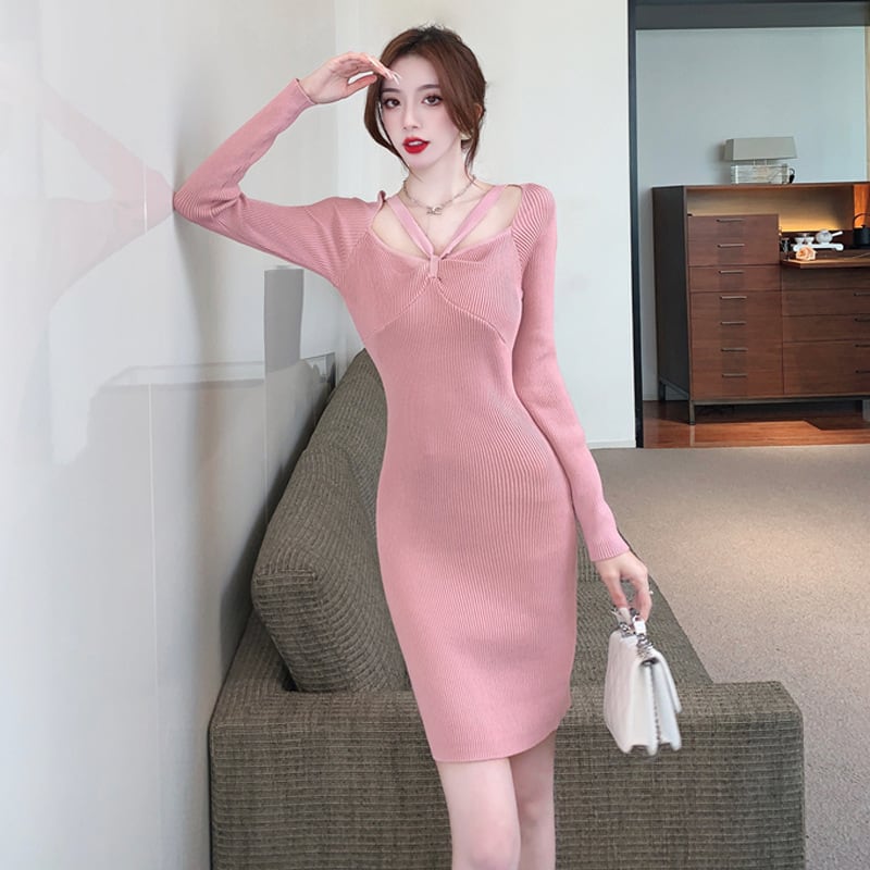 【dress】ニットワンピース　M27466