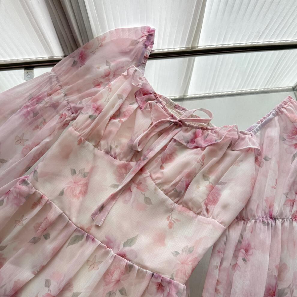 【dress】花柄ワンピース　M29626