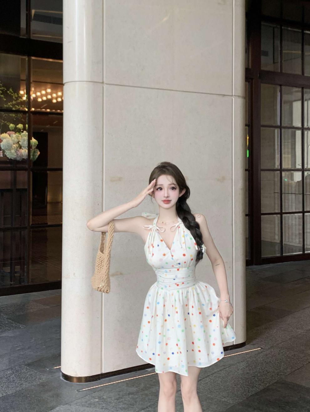 【dress】ホルターネックワンピース　M24052