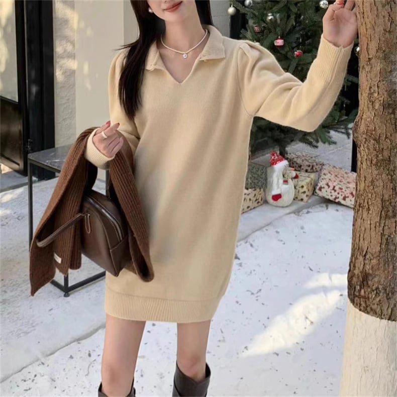 【dress】ニットワンピース　M25887