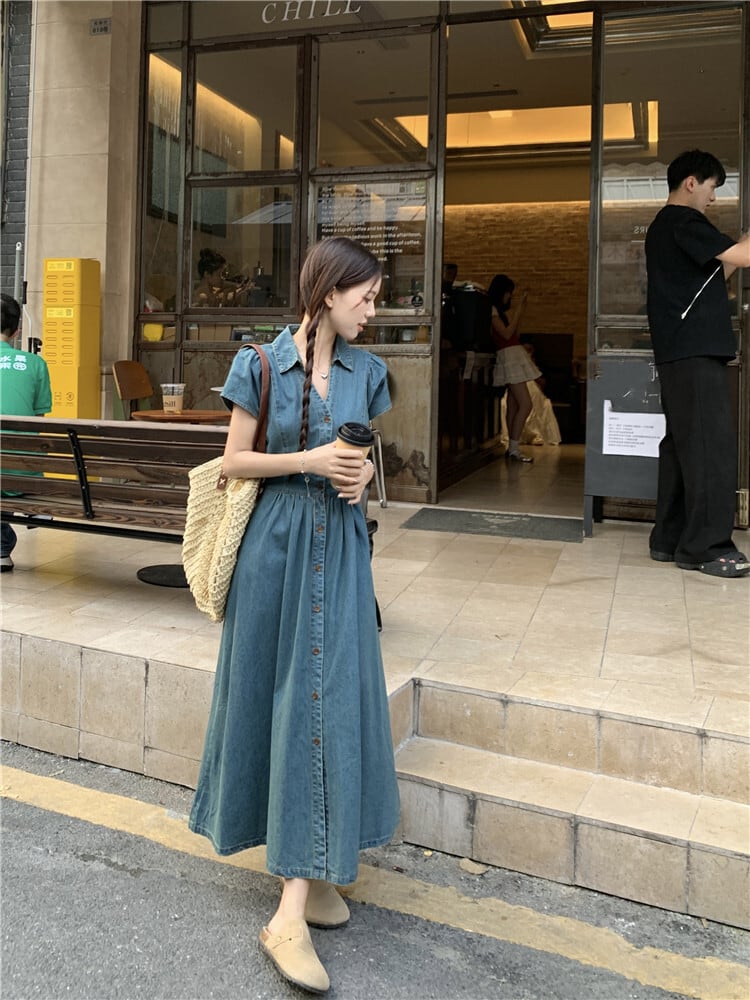 【dress】デニムワンピース　M24032