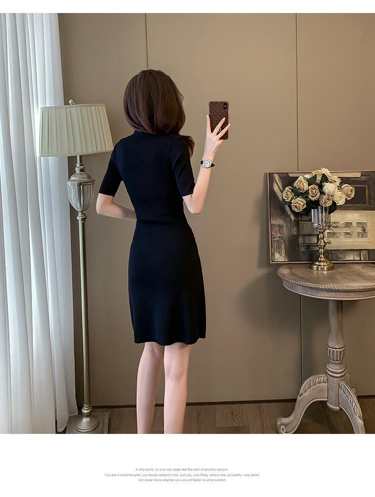 【dress】ニットAラインワンピース G21403