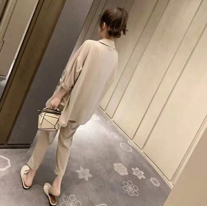 【set】美人度アップ!韓国系スウィート洋気カジュアルハイウエストスーツ２点セット G0115