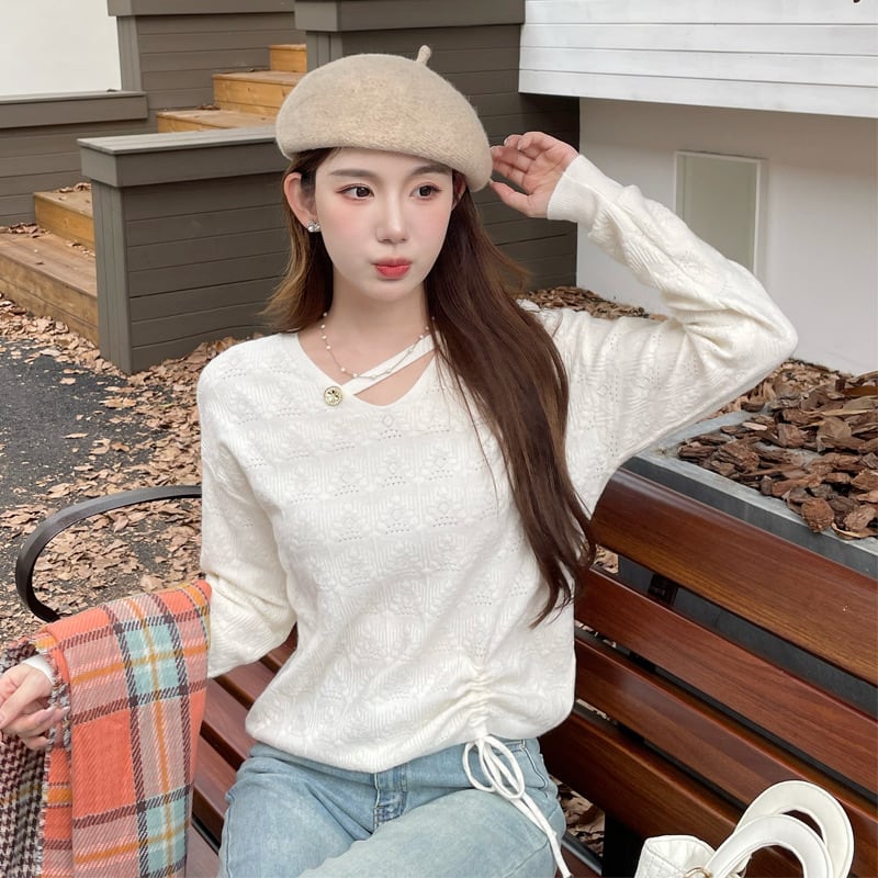 【tops】ニットトップス　M26110