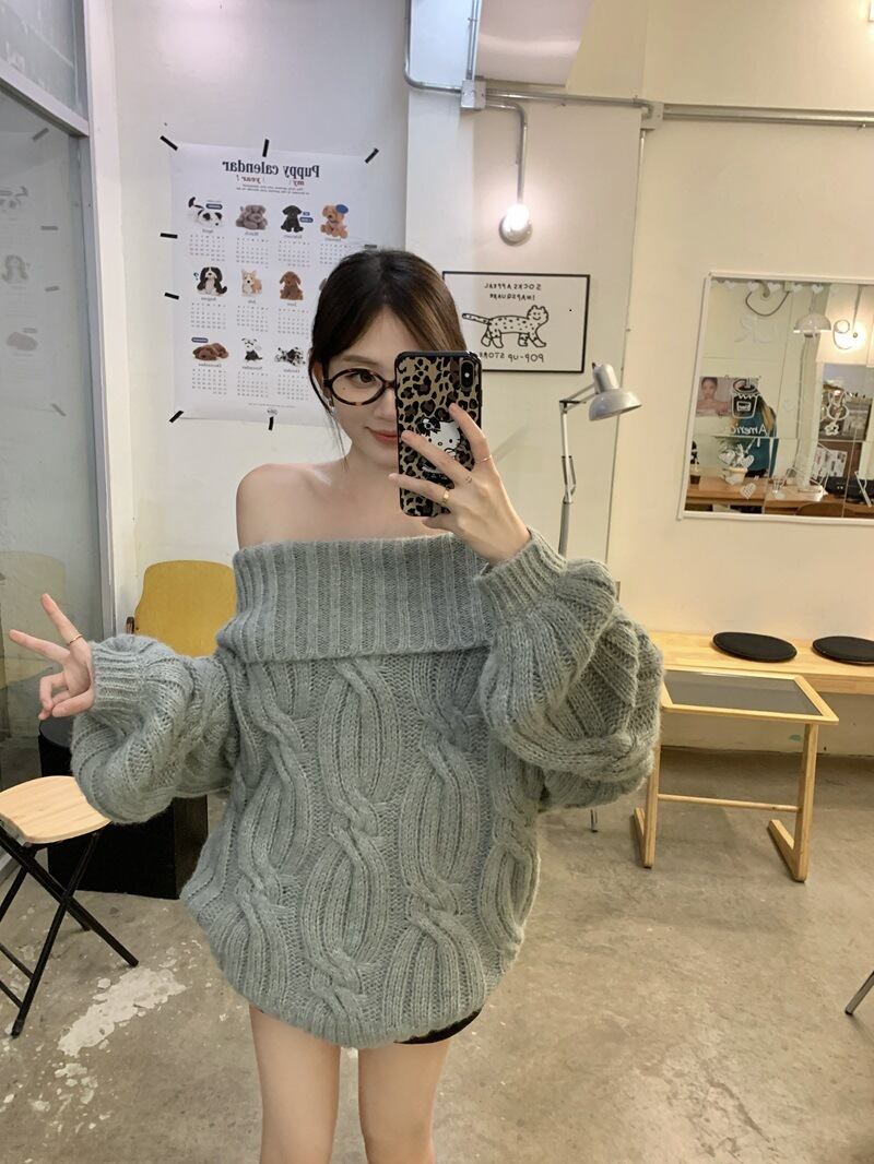 【tops】ボートネックニットセーター　M27457