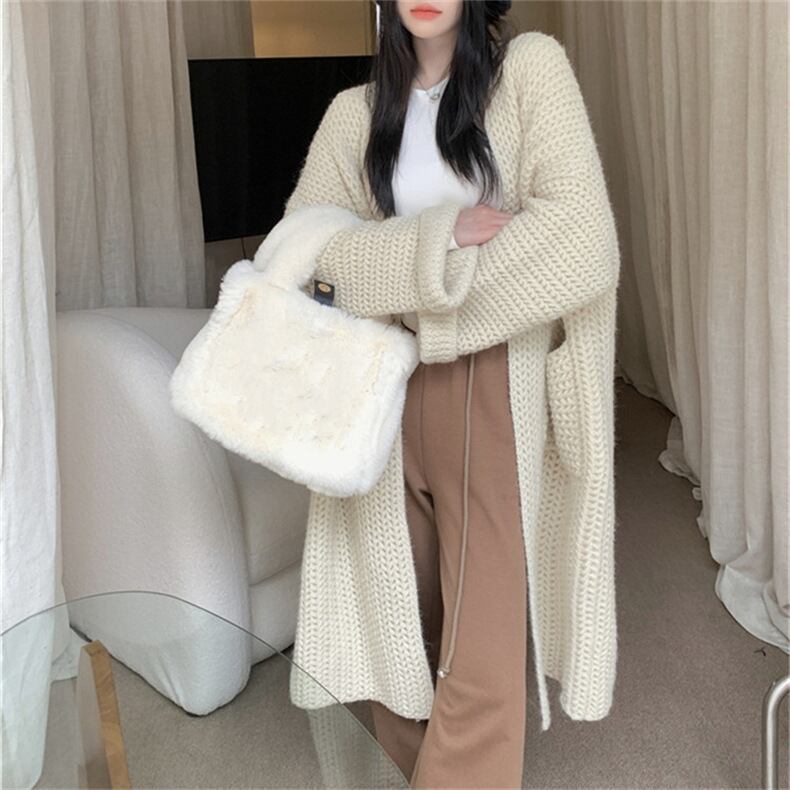 【outer】ロング丈ニットカーデ　M26831