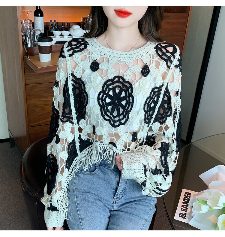 【tops】レースプルオーバー　M29359