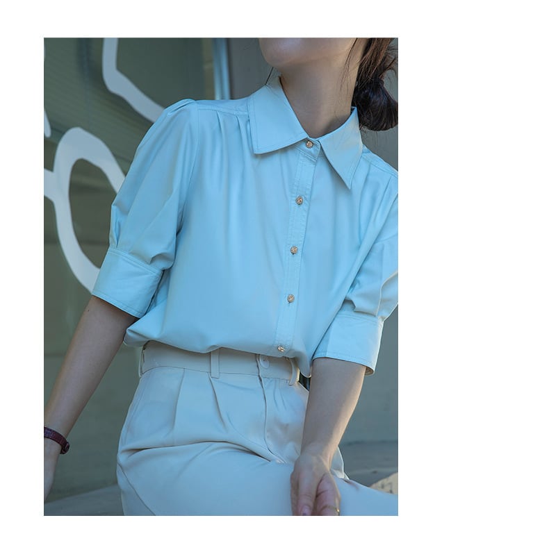 【tops】パフスリーブ ブラウスG20242