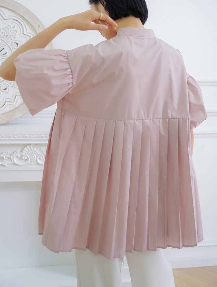 【tops】ランタンスリーブギャザーブラウスG20473