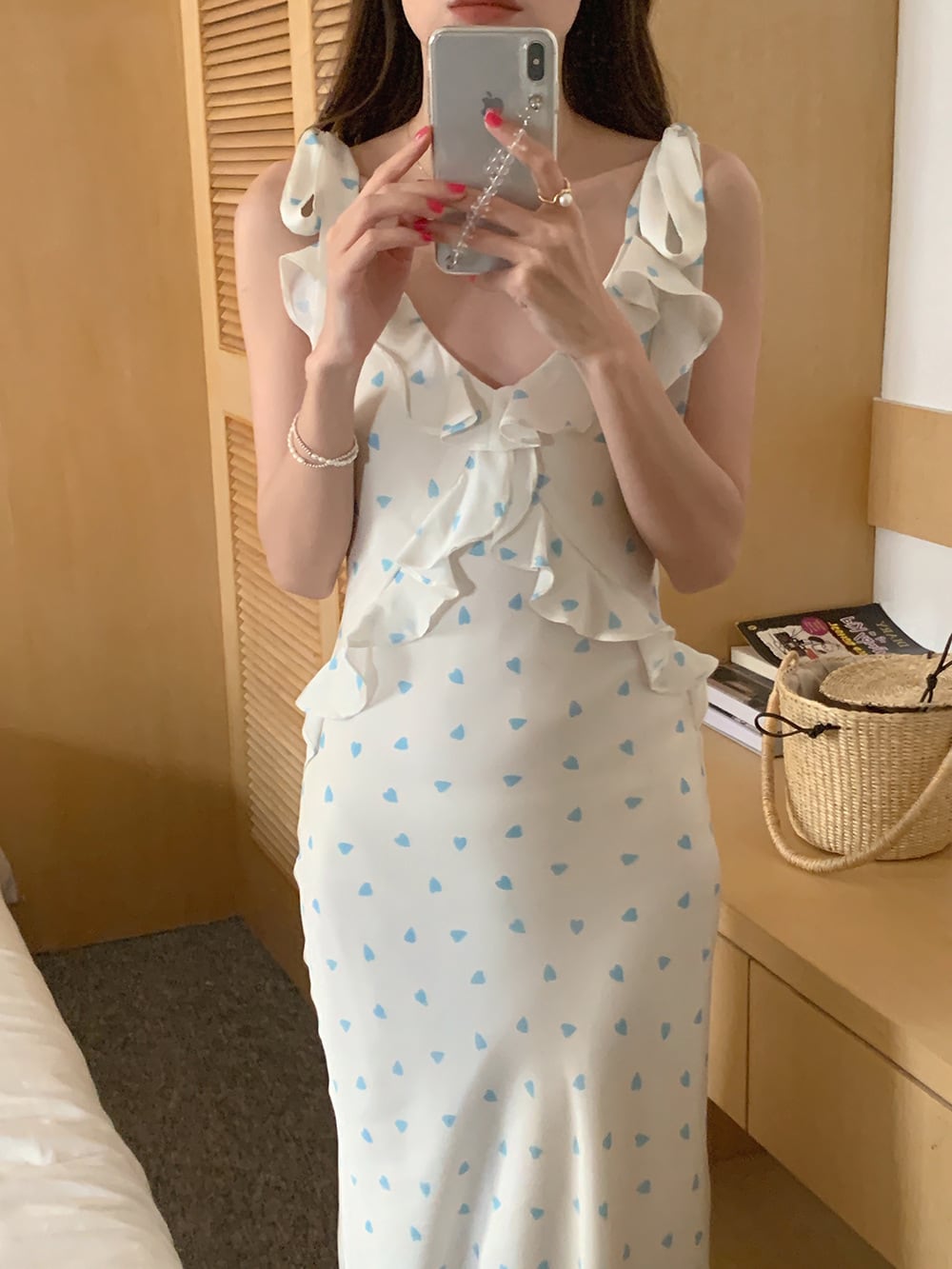 【dress】ハート柄キャミワンピース G20430