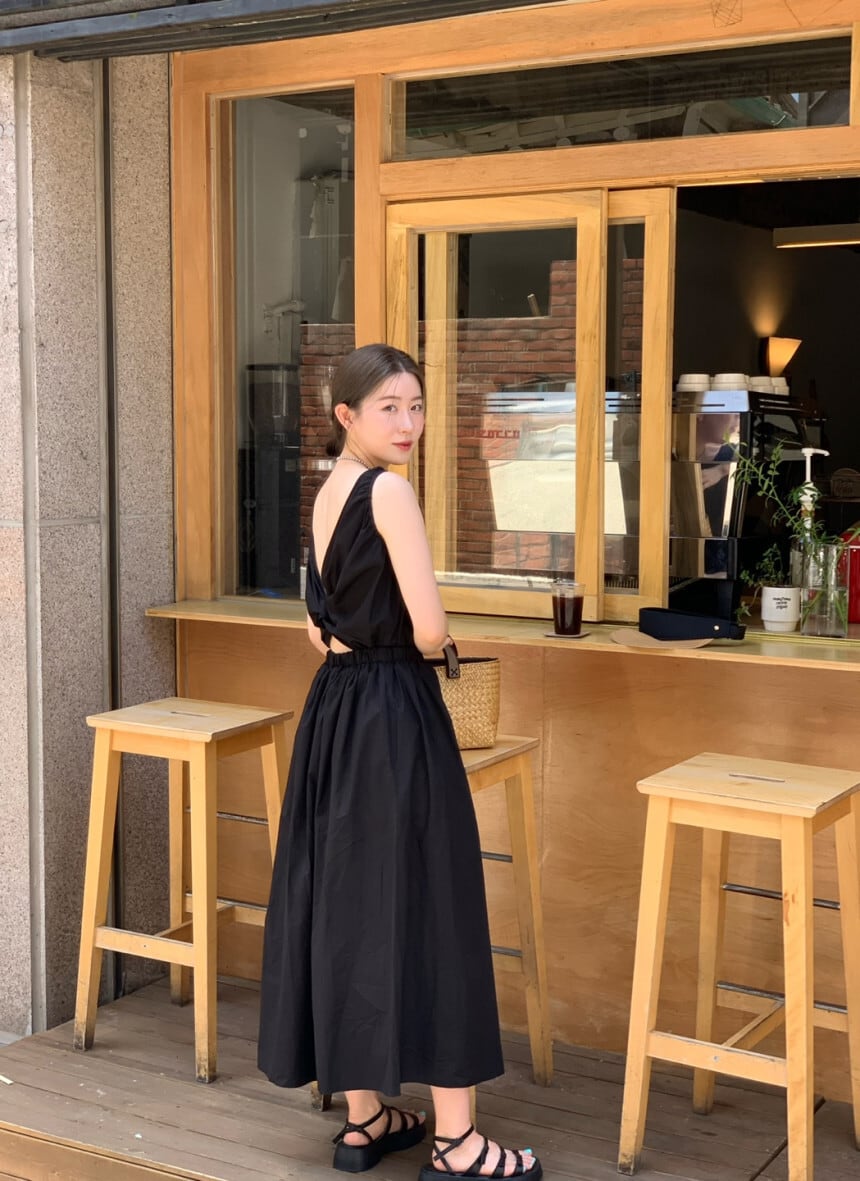 【dress】バックレスワンピース　M25066