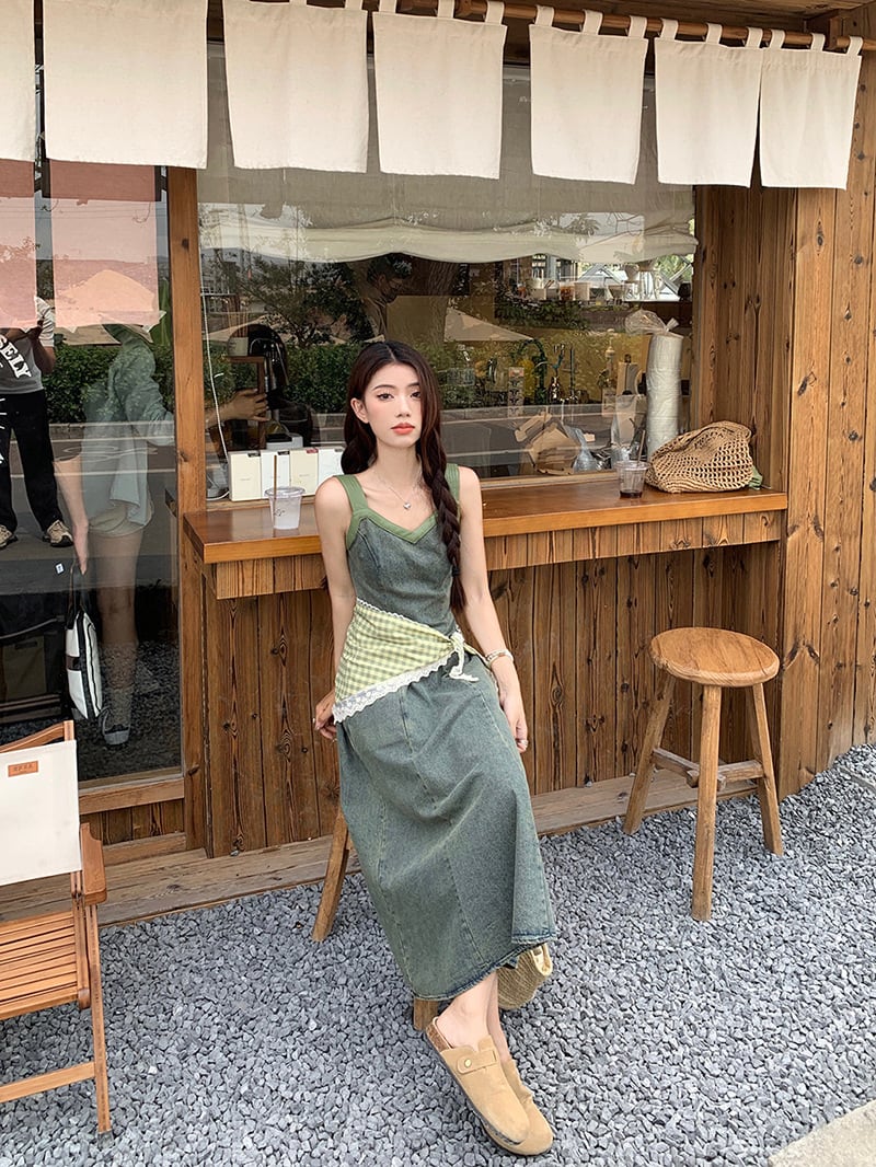【dress】デニムキャミワンピースG21377